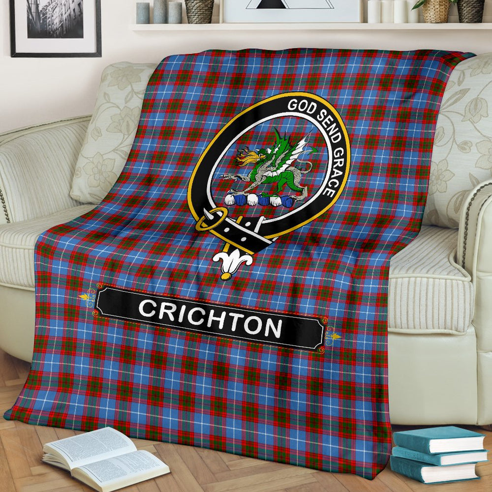 Clan Crichton Family Tartan Crest Blanket 3 Sizes II19 Clan Crichton Tartan Today
