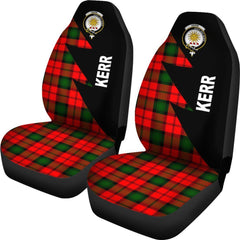 Clan Kerr Tartan Crest Flash Style Car Seat Cover DG27 Clan Kerr Tartan Today