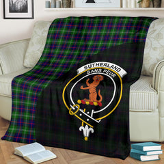 Clan Sutherland Modern Tartan Crest Blanket Wave Style MC30 Clan Sutherland Tartan Today