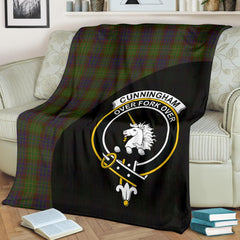 Clan Cunningham Hunting Modern Tartan Crest Blanket 3 Sizes ZX66 Clan Cunningham Tartan Today