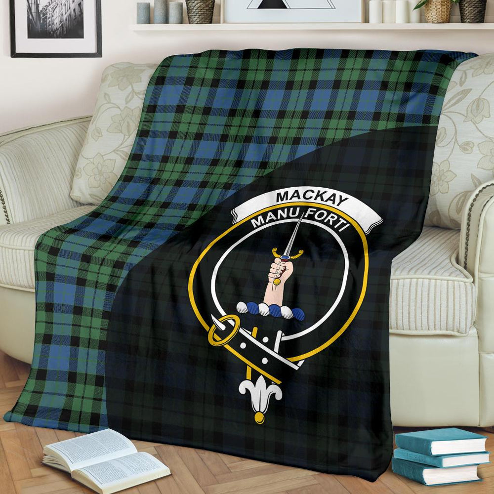 Clan MacKay Ancient Tartan Crest Blanket Wave Style VG52 Clan MacKay Tartan Today