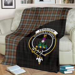 Clan Fergusson Weathered Tartan Crest Blanket 3 Sizes TK59 Clan Fergusson Tartan Today