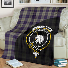 Clan Cunningham Dress Blue Dancers Tartan Crest Blanket 3 Sizes KE44 Clan Cunningham Tartan Today