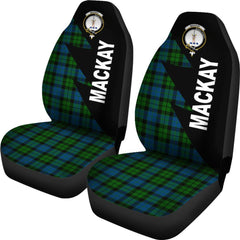 Clan MacKay Modern Tartan Crest Flash Style Car Seat Cover BE79 Clan MacKay Tartan Today