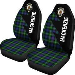 Clan Mackenzie Family Modern Tartan Crest Car Seat Cover - Flash StyleCS18 Clan MacKenzie Clan MacKenzie