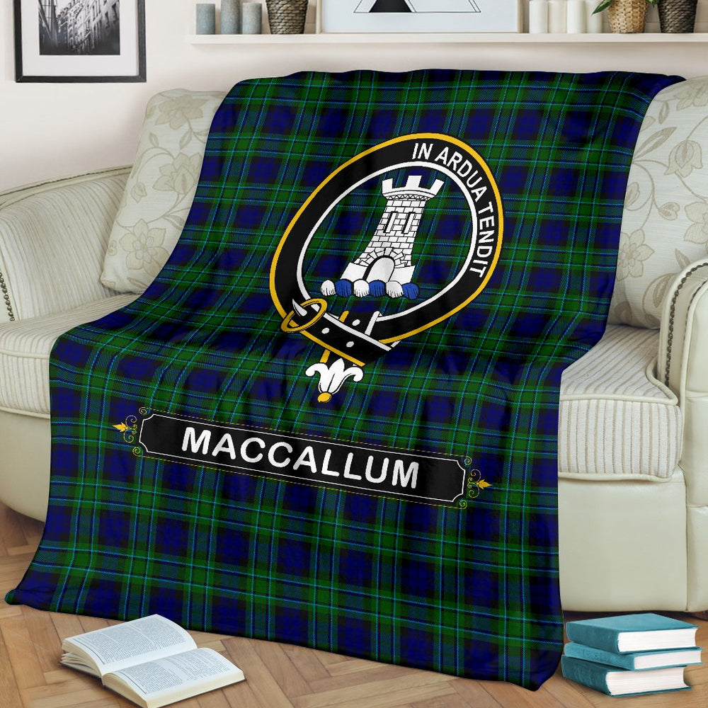 Clan MacCallum Tartan Crest BlanketsDB75 Clan MacCallum Tartan Today