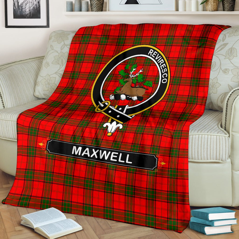 Clan Maxwell Family Tartan Crest BlanketsDH14 Clan Maxwell Tartan Today