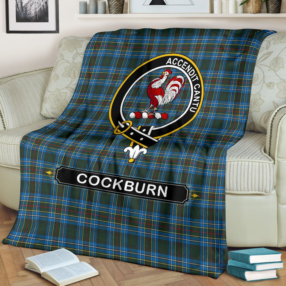 Clan Cockburn Family Tartan Crest Blanket 3 Sizes KK92 Clan Cockburn Tartan Today