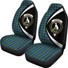Clan Hunter Ancient Tartan Crest Circle Car Seat Cover RF35 Clan Hunter Tartan Today