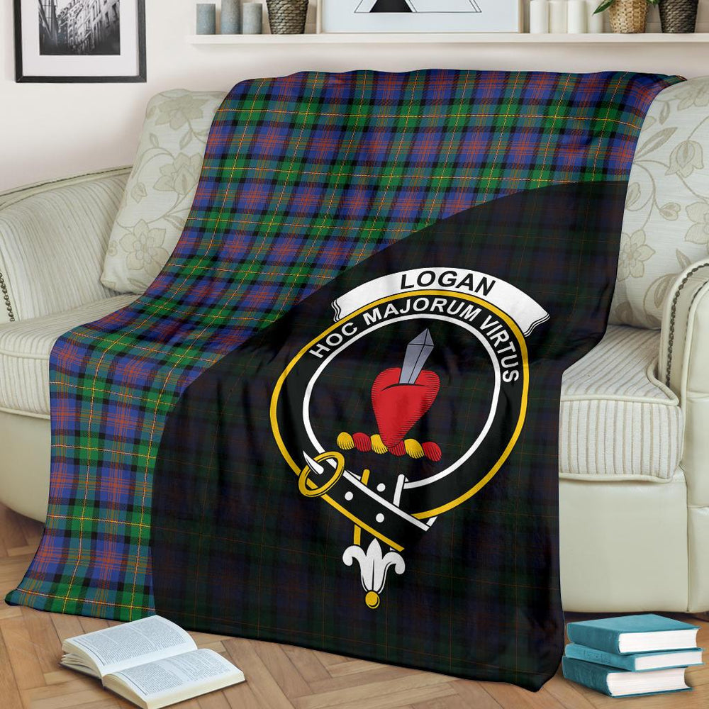 Clan Logan Ancient Tartan Crest BlanketsNU11 Clan Logan Tartan Today