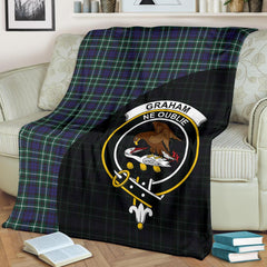 Clan Graham of Montrose Modern Tartan Crest Blanket Wave Style TE97 Clan Rose Tartan Today