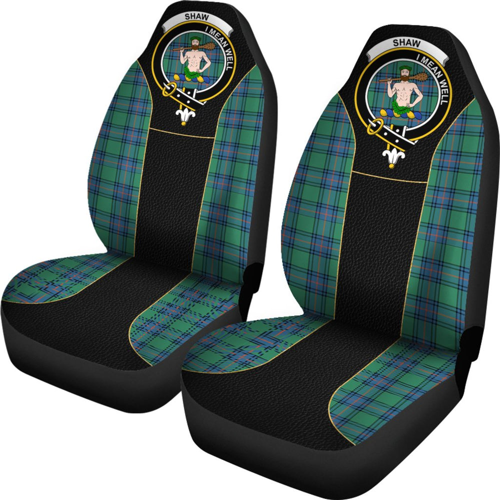 Clan Shaw Of Sauchie Tartan Crest Car Seat Cover - Special VersionZB40 Clan Shaw Tartan Today