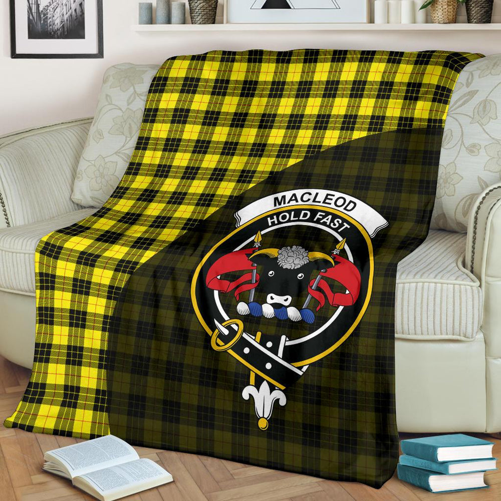 Clan MacLeod of Lewis Family Modern Tartan Crest BlanketSN19 Clan Hall Tartan Today