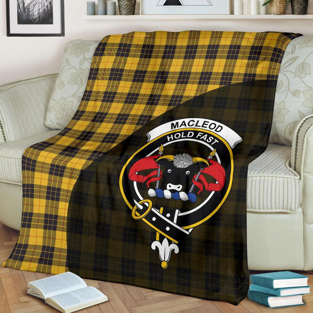 Clan MacLeod of Lewis Ancient Tartan Crest Blanket Wave Style ZG22 Clan Hall Tartan Today