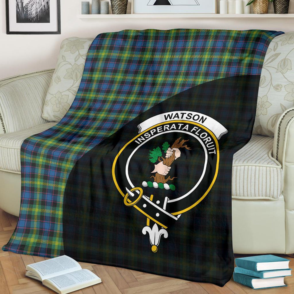 Clan Watson Ancient Tartan Crest Blanket Wave Style TN66 Clan Watson Tartan Today