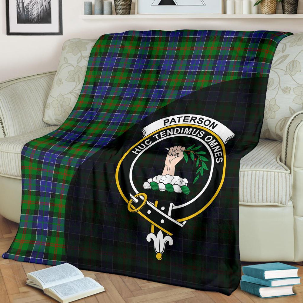 Clan Paterson Tartan Crest Blanket Wave Style VI15 Clan Paterson Tartan Today