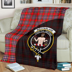 Clan MacFarlane Modern Tartan Crest Blanket Wave Style TB78 Clan MacFarlane Tartan Today