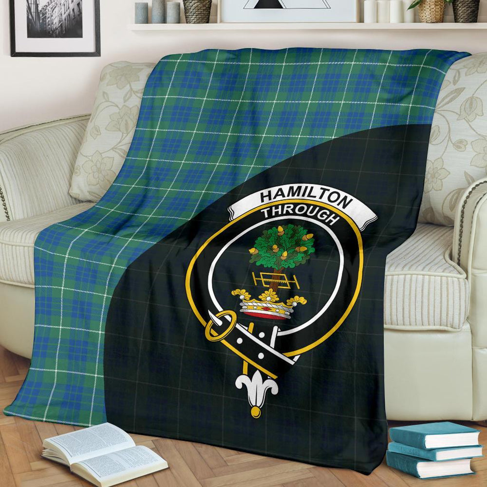 Clan Hamilton Hunting Ancient Tartan Crest Blanket Wave Style JO36 Clan Hamilton Tartan Today