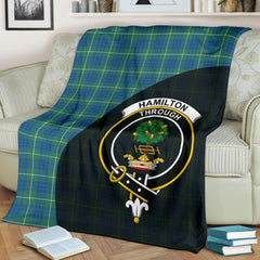 Clan Hamilton Hunting Ancient Tartan Crest Blanket Wave Style JO36 Clan Hamilton Tartan Today