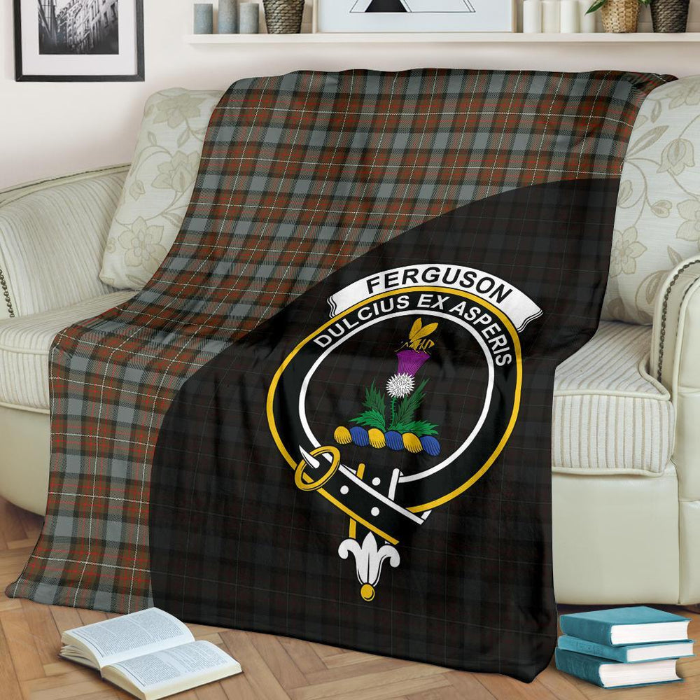 Clan Fergusson Weathered Tartan Crest Blanket Wave Style JQ95 Clan Fergusson Tartan Today