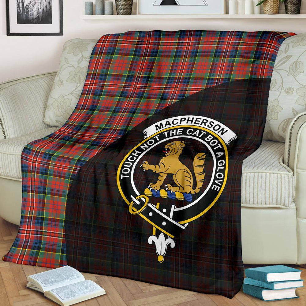 Clan MacPherson Ancient Tartan Crest Blanket Wave Style MS66 Clan MacPherson Tartan Today