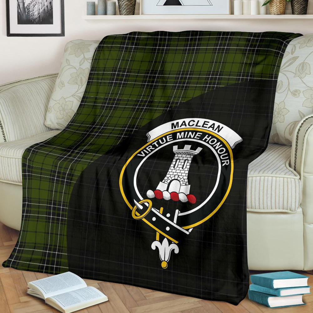 Clan MacLean Hunting Tartan Crest Blanket Wave Style FZ82 Clan Hall Tartan Today