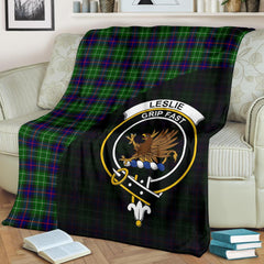 Clan Leslie Hunting Tartan Crest Blanket Wave Style XK67 Clan Leslie Tartan Today