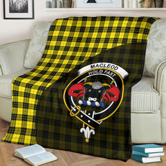 Clan MacLeod of Lewis Modern Tartan Crest Blanket Wave Style MD53 Clan Hall Tartan Today