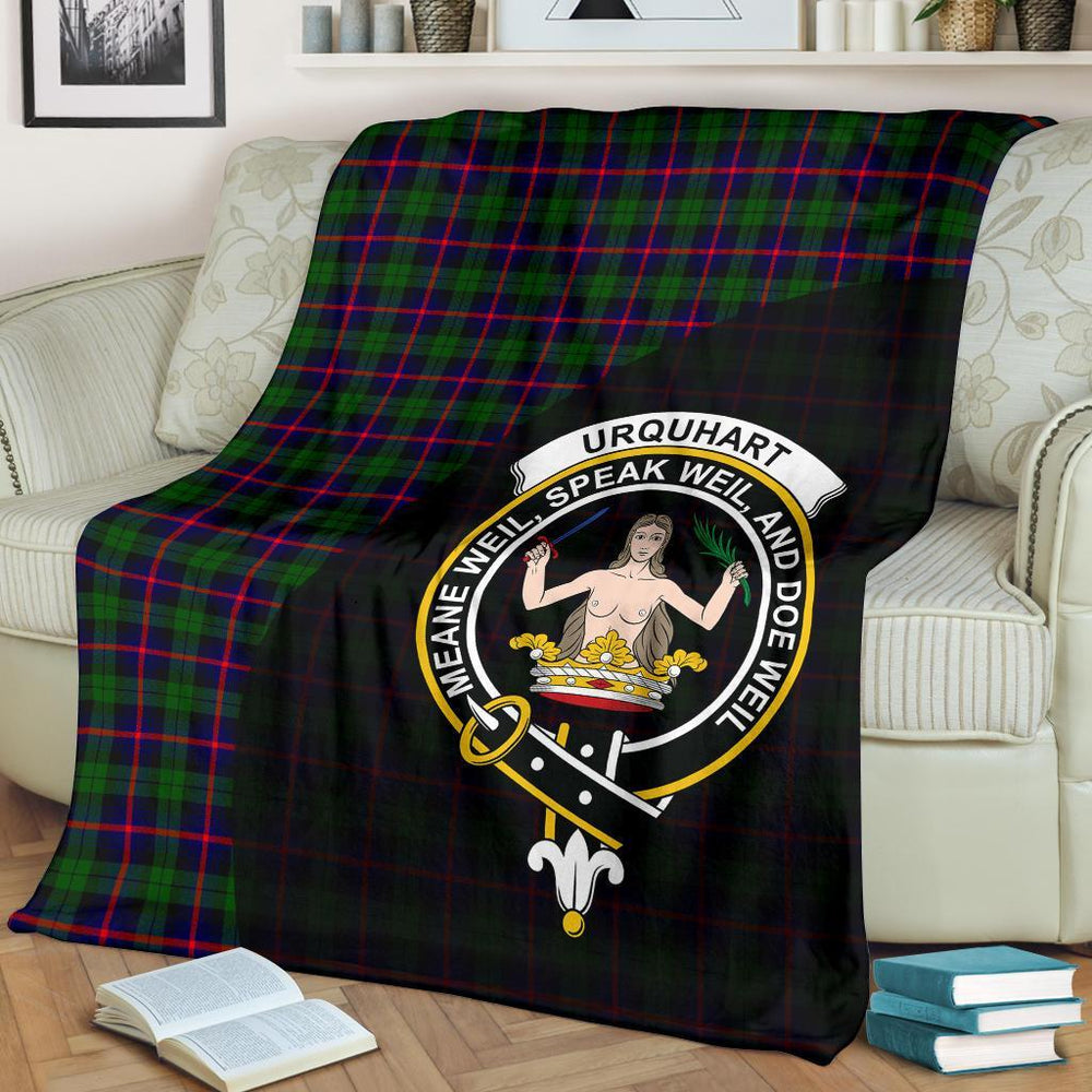 Clan Urquhart Modern Tartan Crest Blanket Wave Style XZ41 Clan Urquhart Tartan Today