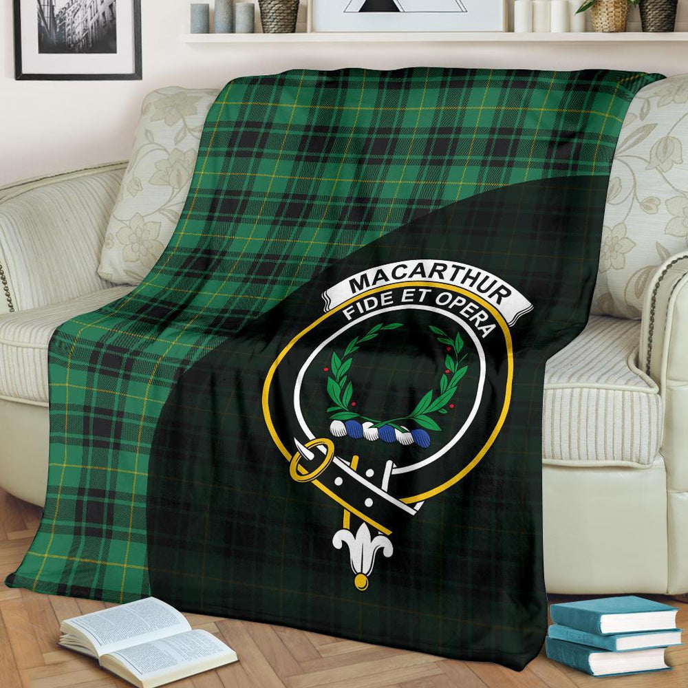 Clan MacArthur Ancient Tartan Crest Blanket Wave Style LV79 Clan MacArthur Tartan Today