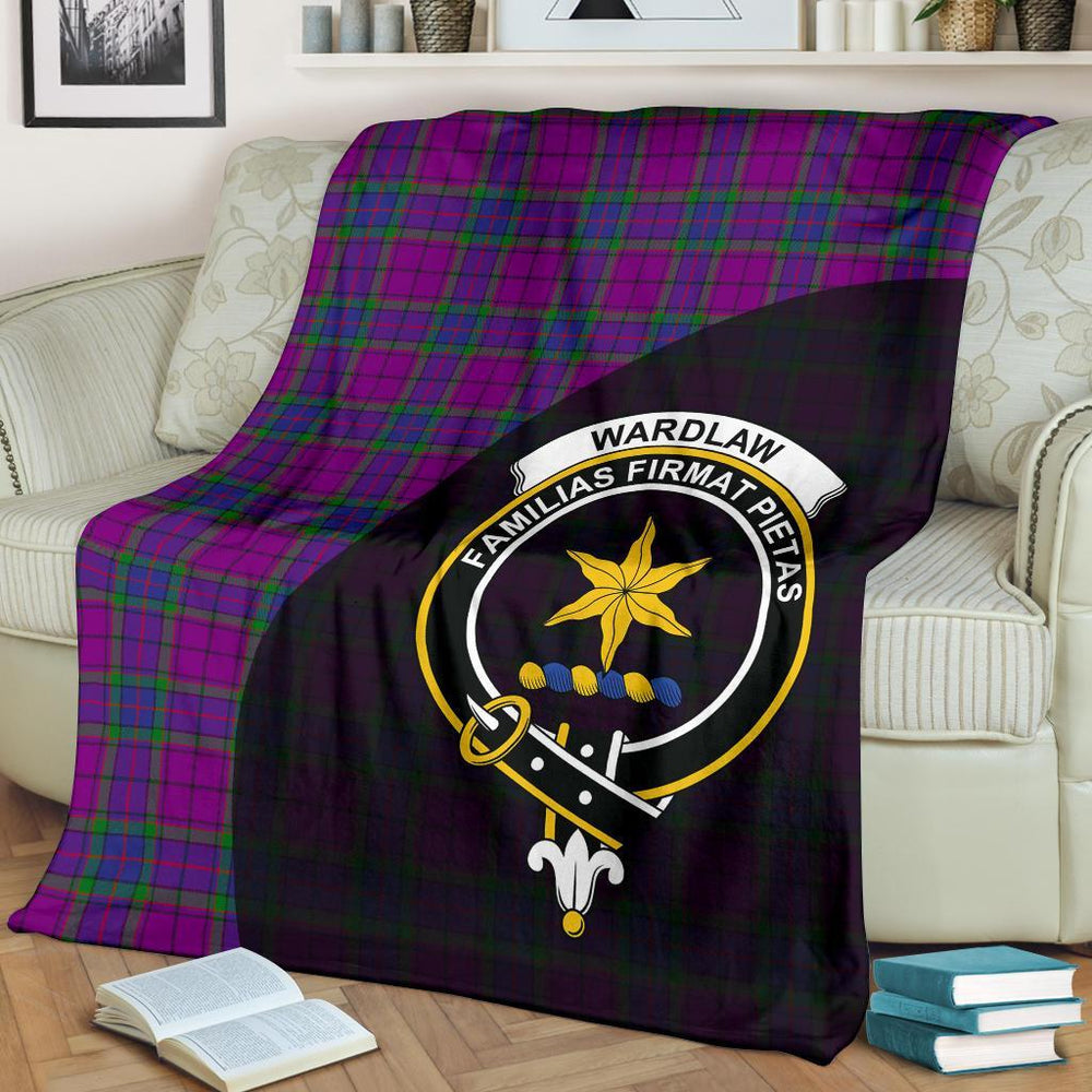 Clan Wardlaw Modern Tartan Crest Blanket Wave Style RZ13 Clan Wardlaw Tartan Today