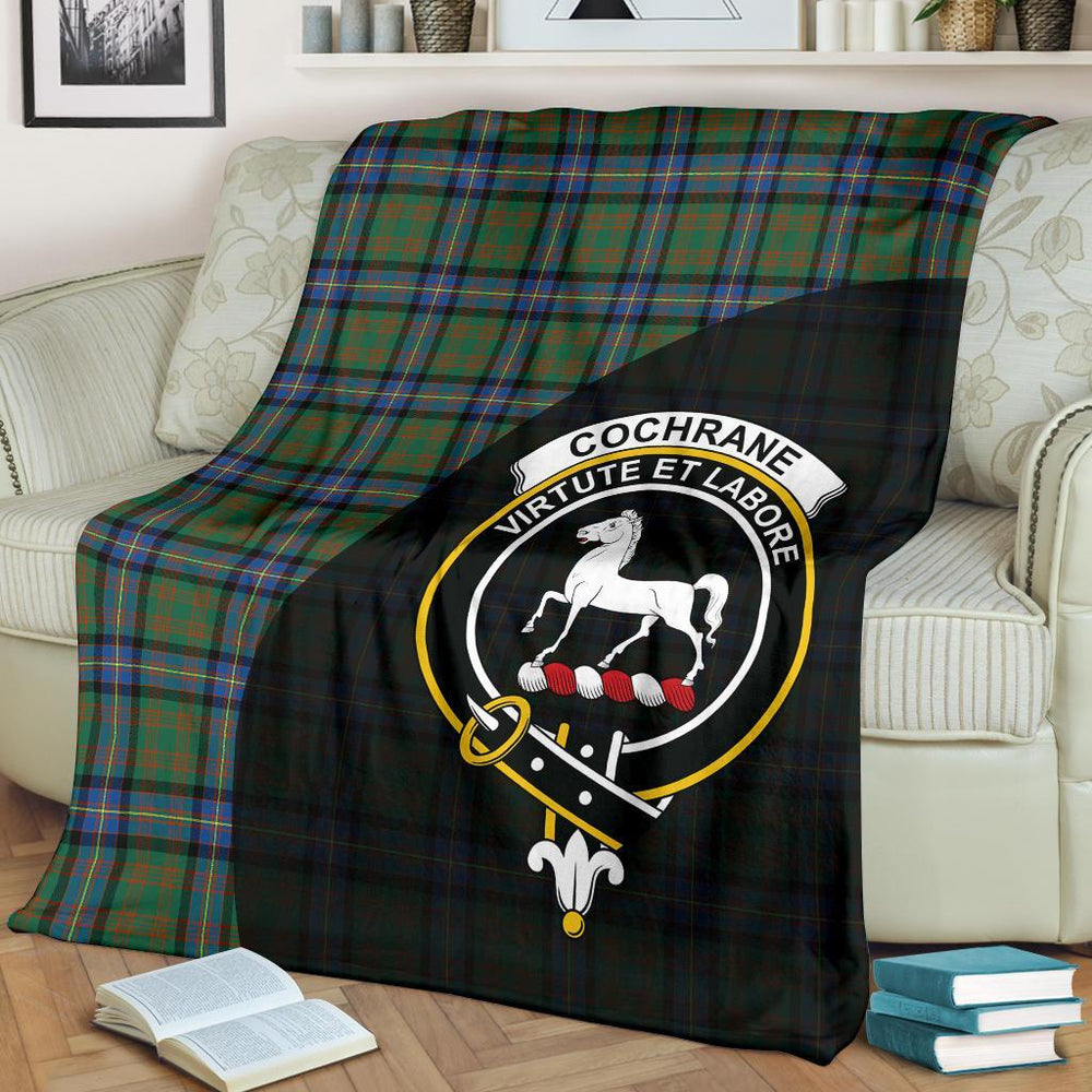 Clan Cochrane Ancient Tartan Crest Blanket Wave Style OO18 Clan Cochrane Tartan Today