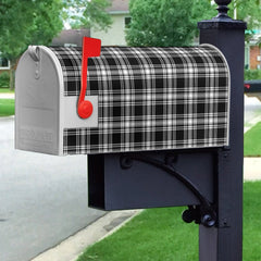 Clan Menzies Black & White Modern Tartan Mailbox ES68 Clan Menzies Tartan Today