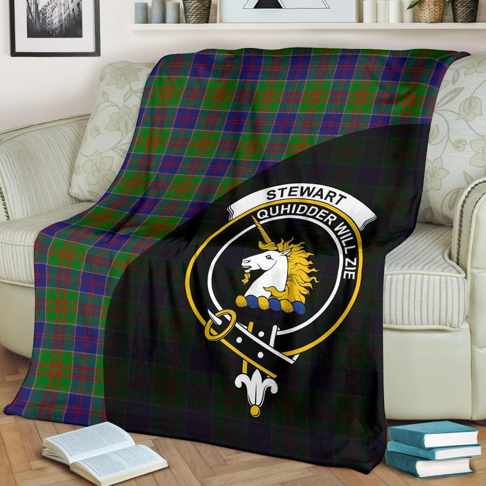 Clan Stewart of Appin Hunting Modern Tartan Crest Blanket Wave Style ZX38 Clan Stewart of Appin Tartan Today