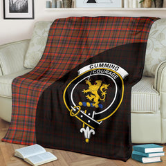 Clan Cumming Hunting Weathered Tartan Crest Blanket Wave Style NR92 Clan Cumming Tartan Today