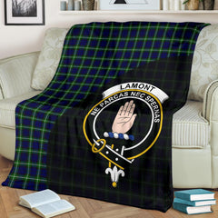 Clan Lamont Modern Tartan Crest Blanket Wave Style LP19 Clan Lamont Tartan Today