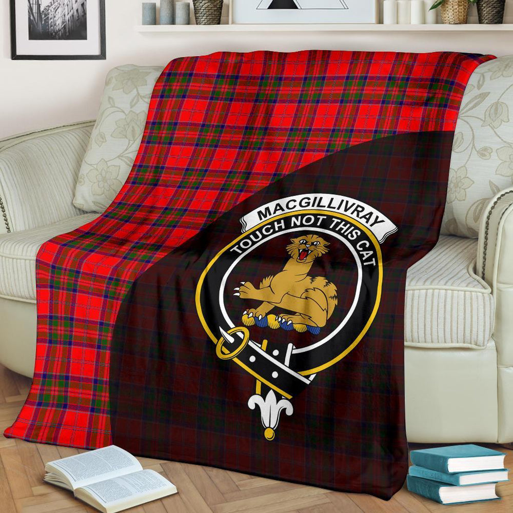 Clan MacGillivray Modern Tartan Crest Blanket Wave Style KB71 Clan MacGillivray Tartan Today