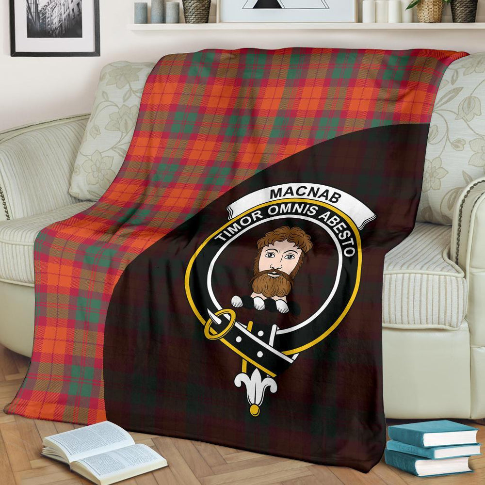 Clan MacNab Ancient Tartan Crest Blanket Wave Style HH27 Clan MacNab Tartan Today