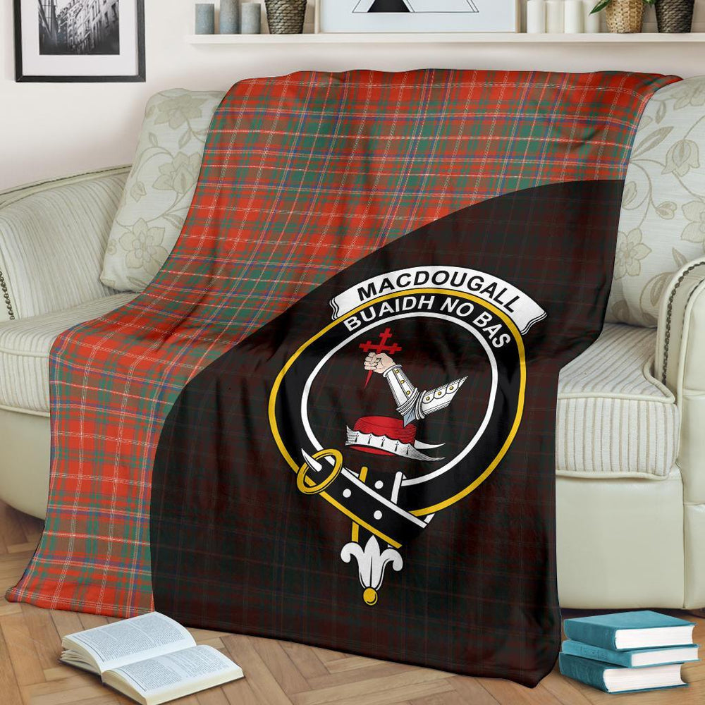 Clan MacDougall Ancient Tartan Crest Blanket Wave Style OM50 Clan MacDougall Tartan Today