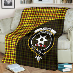 Clan Jardine Tartan Crest Blanket Wave Style UQ61 Clan Jardine Tartan Today