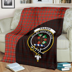 Clan Fraser Weathered Tartan Crest Blanket Wave Style AW60 Clan Fraser Tartan Today