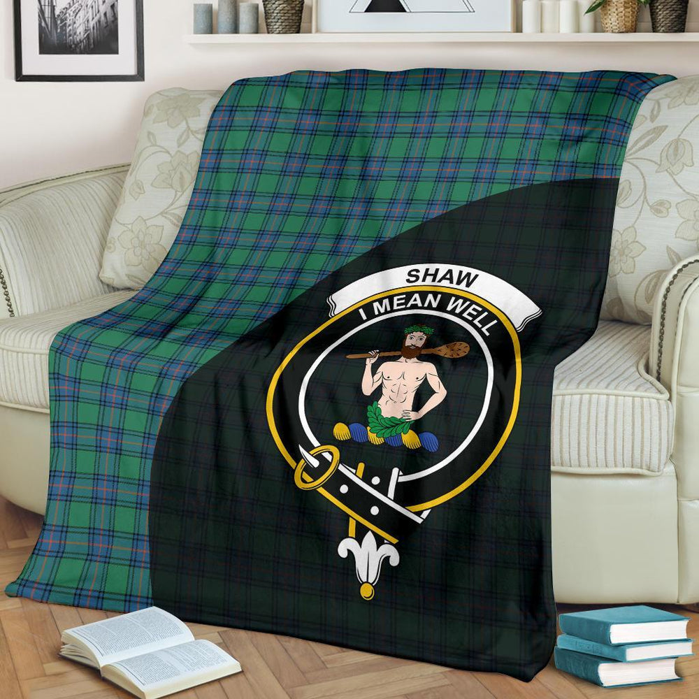 Clan Shaw Ancient Tartan Crest Blanket Wave Style WA93 Clan Shaw Tartan Today