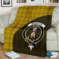 Clan Houston Tartan Crest Blanket Wave Style XY82 Clan Houston Tartan Today