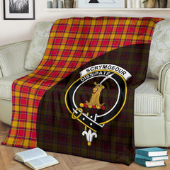 Clan Scrymgeour Tartan Crest Blanket Wave Style UH17 Clan Scrymgeour Tartan Today