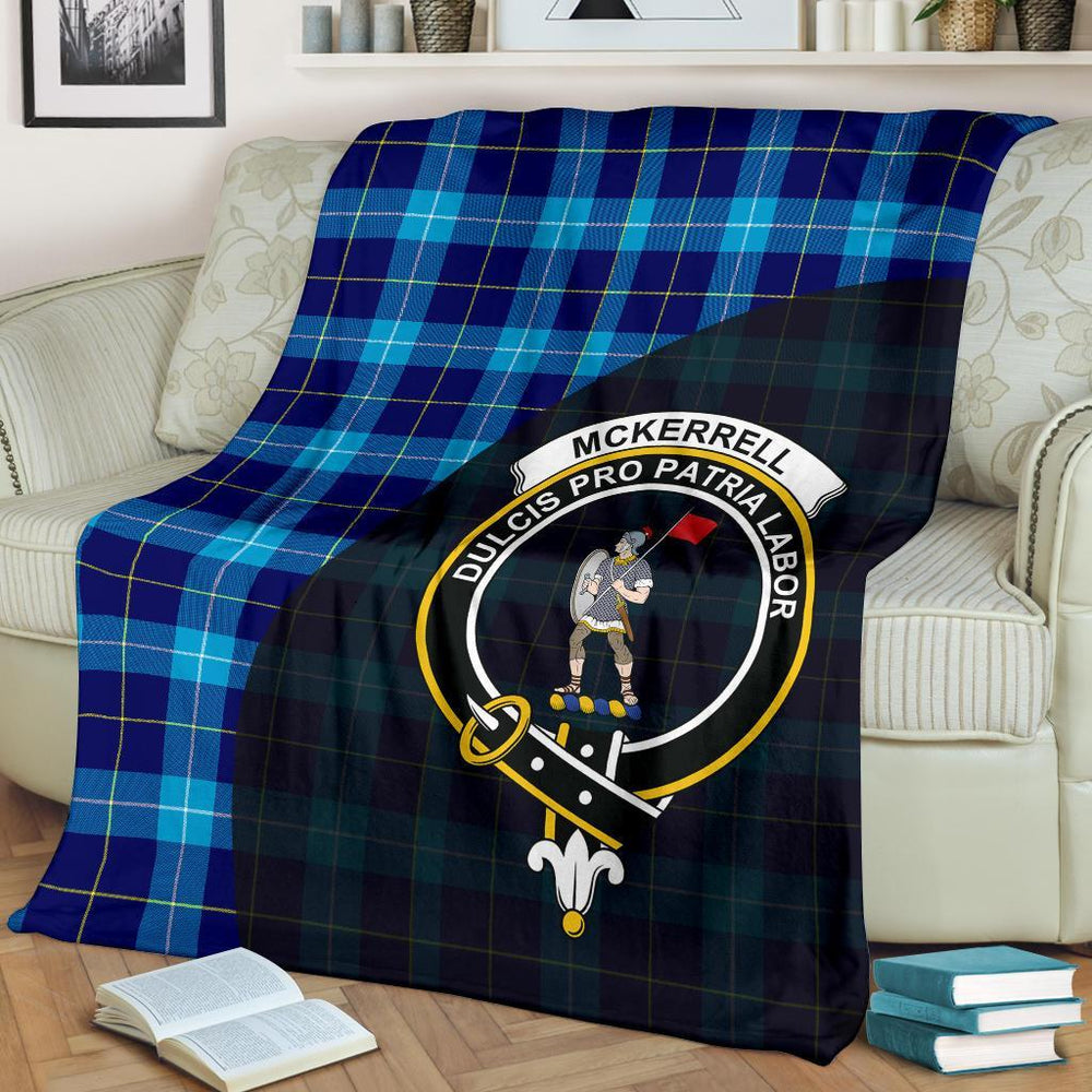 Clan McKerrell Tartan Crest Blanket Wave Style WI28 Clan Kerr Tartan Today