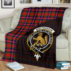 Clan MacPherson Modern Tartan Crest Blanket Wave Style VE87 Clan MacPherson Tartan Today