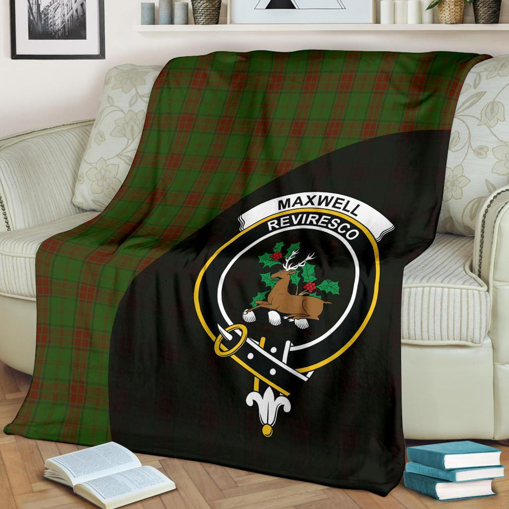 Clan Maxwell Hunting Tartan Crest Blanket Wave Style SS82 Clan Maxwell Tartan Today
