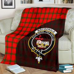 Clan MacDonald Of Sleat Tartan Crest Blanket Wave Style ZX58 Clan MacDonald of Sleat Tartan Today