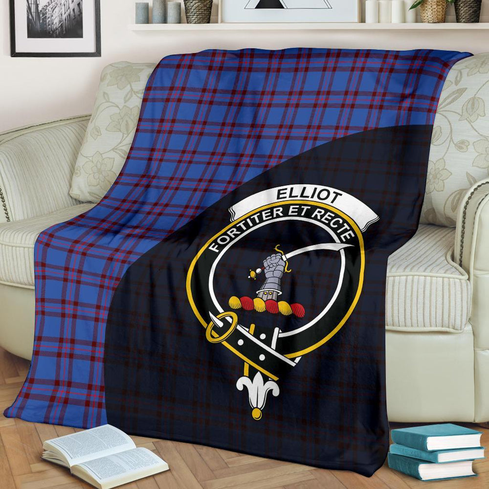 Clan Elliot Modern Tartan Crest Blanket Wave Style TQ37 Clan Elliot Tartan Today