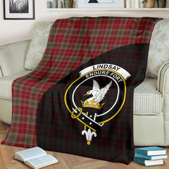 Clan Lindsay Weathered Tartan Crest Blanket Wave Style OU97 Clan Lindsay Tartan Today
